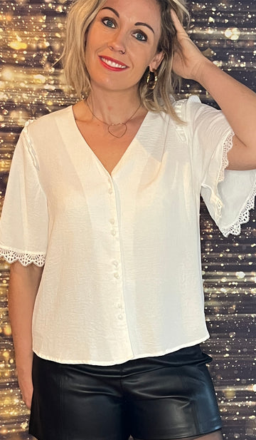 BLOUSE MORBIHAN Blanche